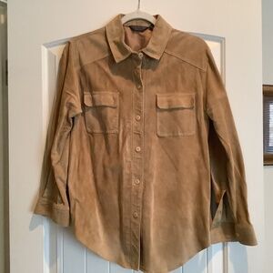 Genuine Suede Shirt Jacket